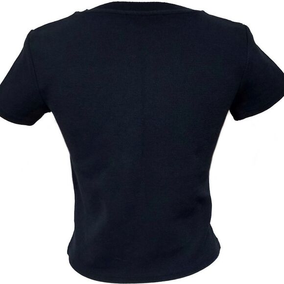 ZARA Outfit Black High Rise Jeans Cropped T-shirt - Picture 4 of 8